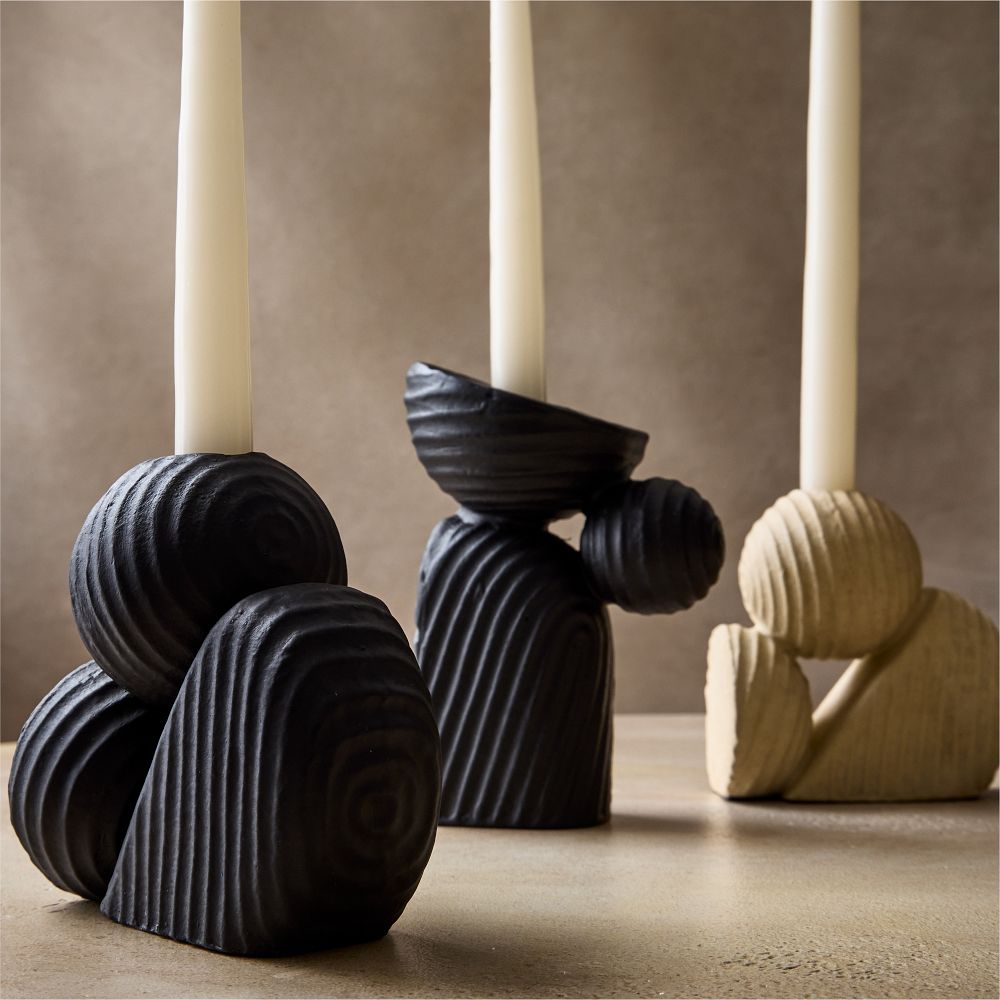 Asher Taper Holders - Modern Candle Style | West Elm UK